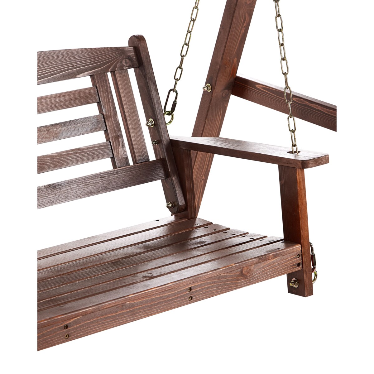 Huśtawka ogrodowa NERITO Drewno Ciemne drewno