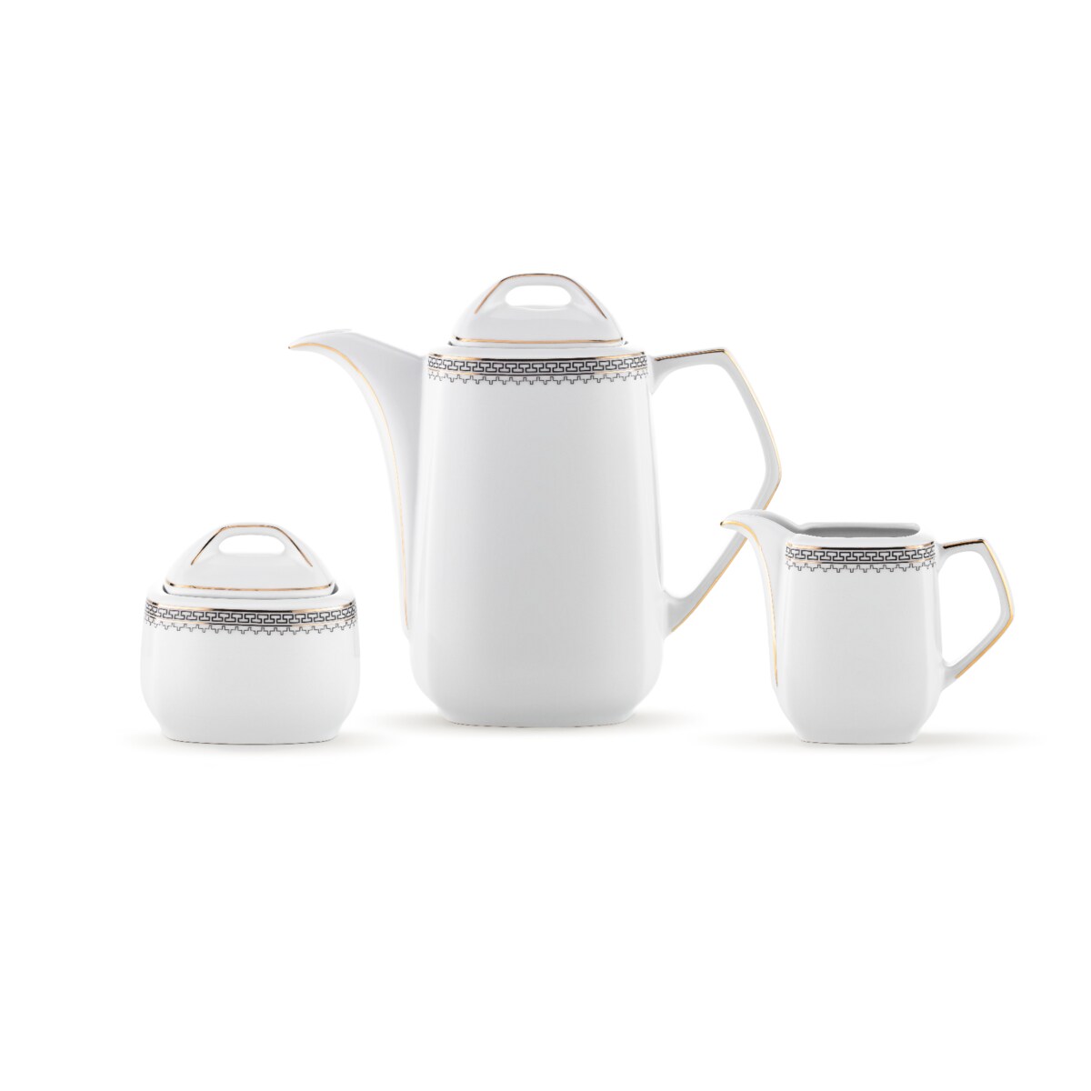 Garnitur do herbaty dla 6 osób 23 el. Pułaski Grecka Droga 8051