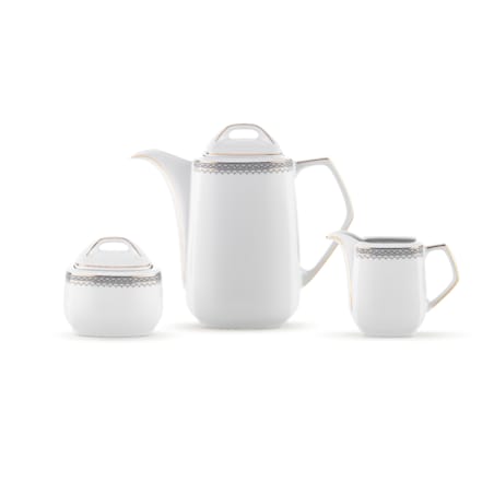 Garnitur do herbaty dla 6 osób 23 el. Pułaski Grecka Droga 8051