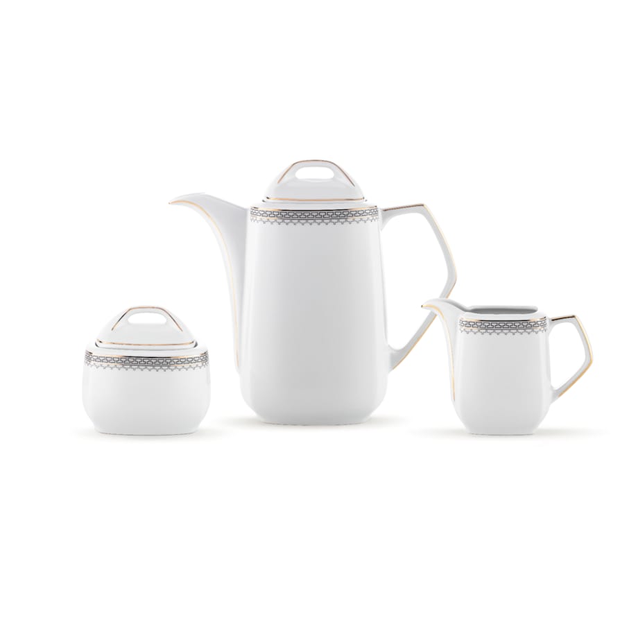 Garnitur do herbaty dla 6 osób 23 el. Pułaski Grecka Droga 8051