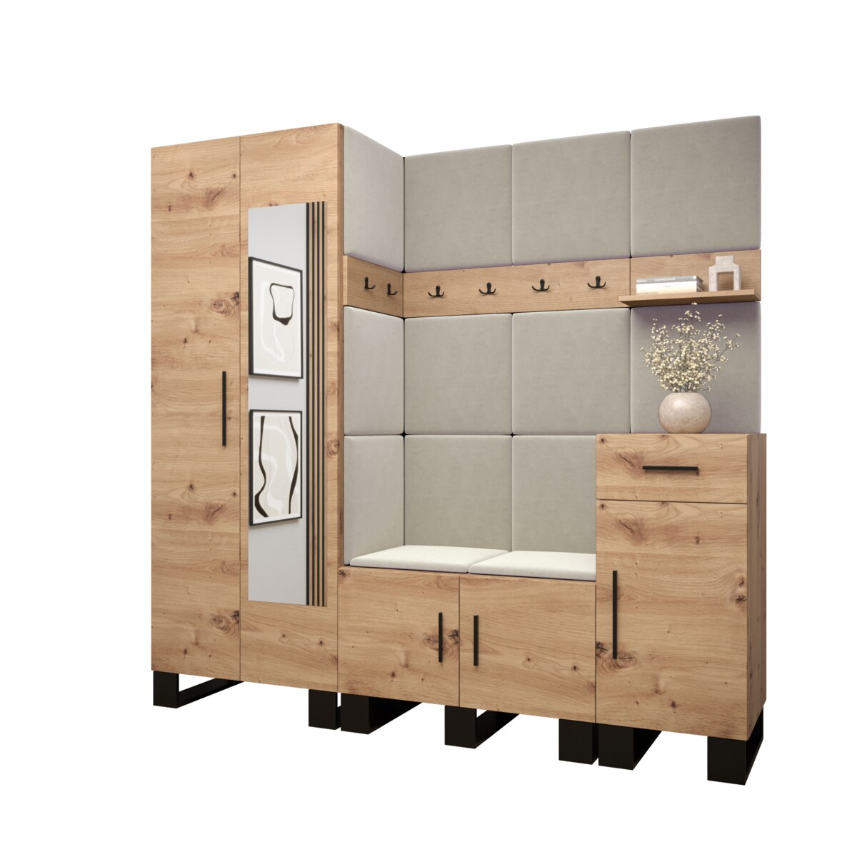 Garderoba do przedpokoju Abiks ARTIN 13 artisan+manila02