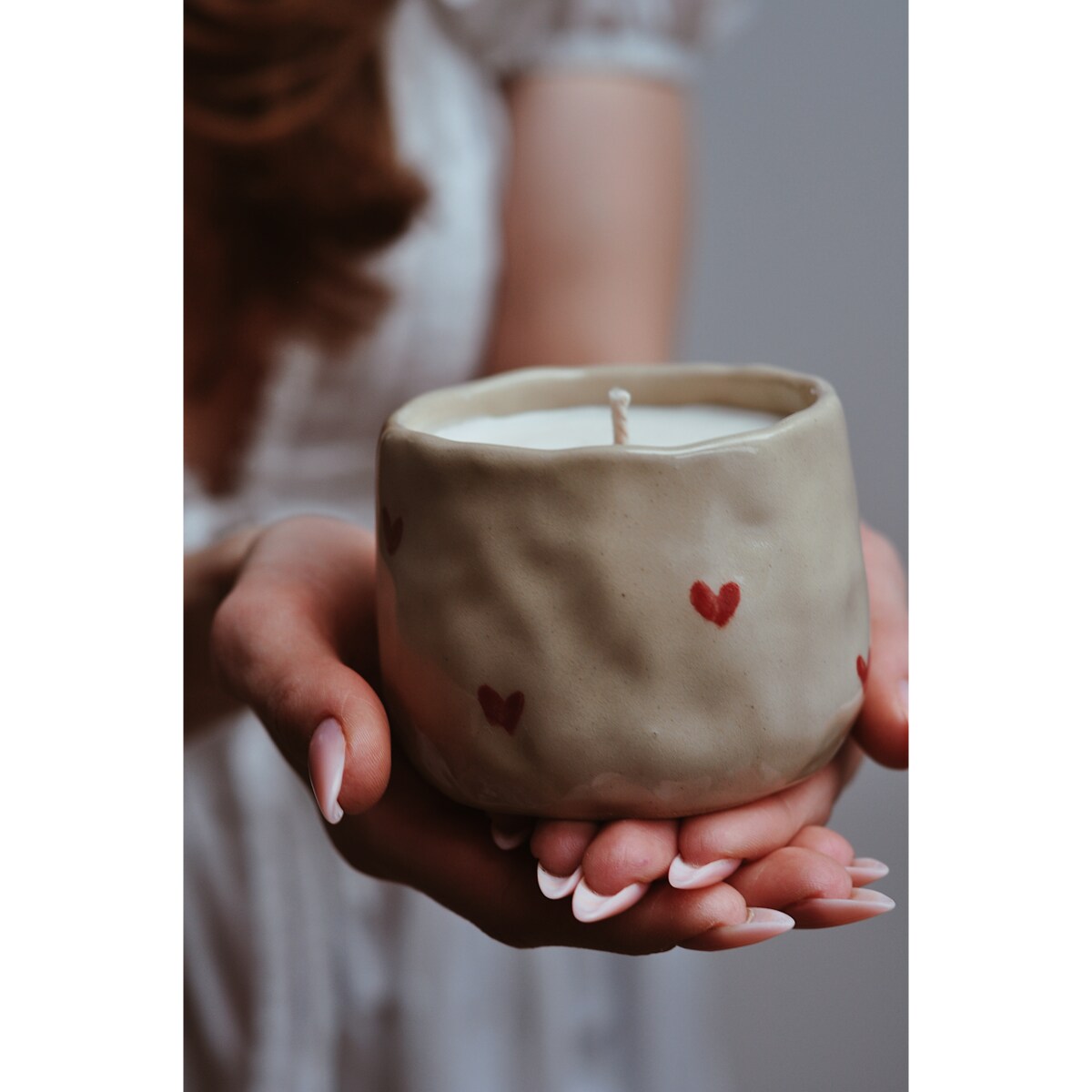Świeca sojowa CZARKA SERDUSZKA 250 ml N°13 Ciepły wieczór