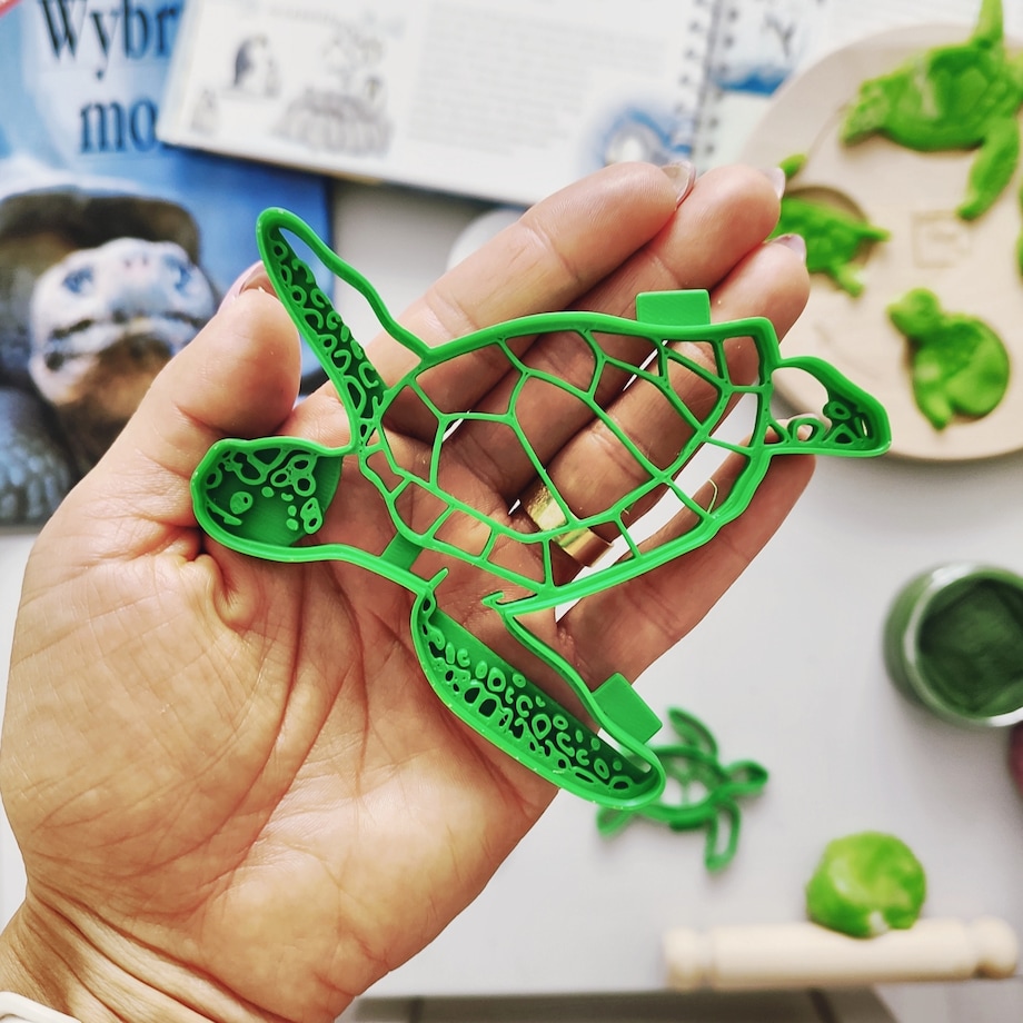 Foremki do ciastoliny cykl rozwoju Żółwia