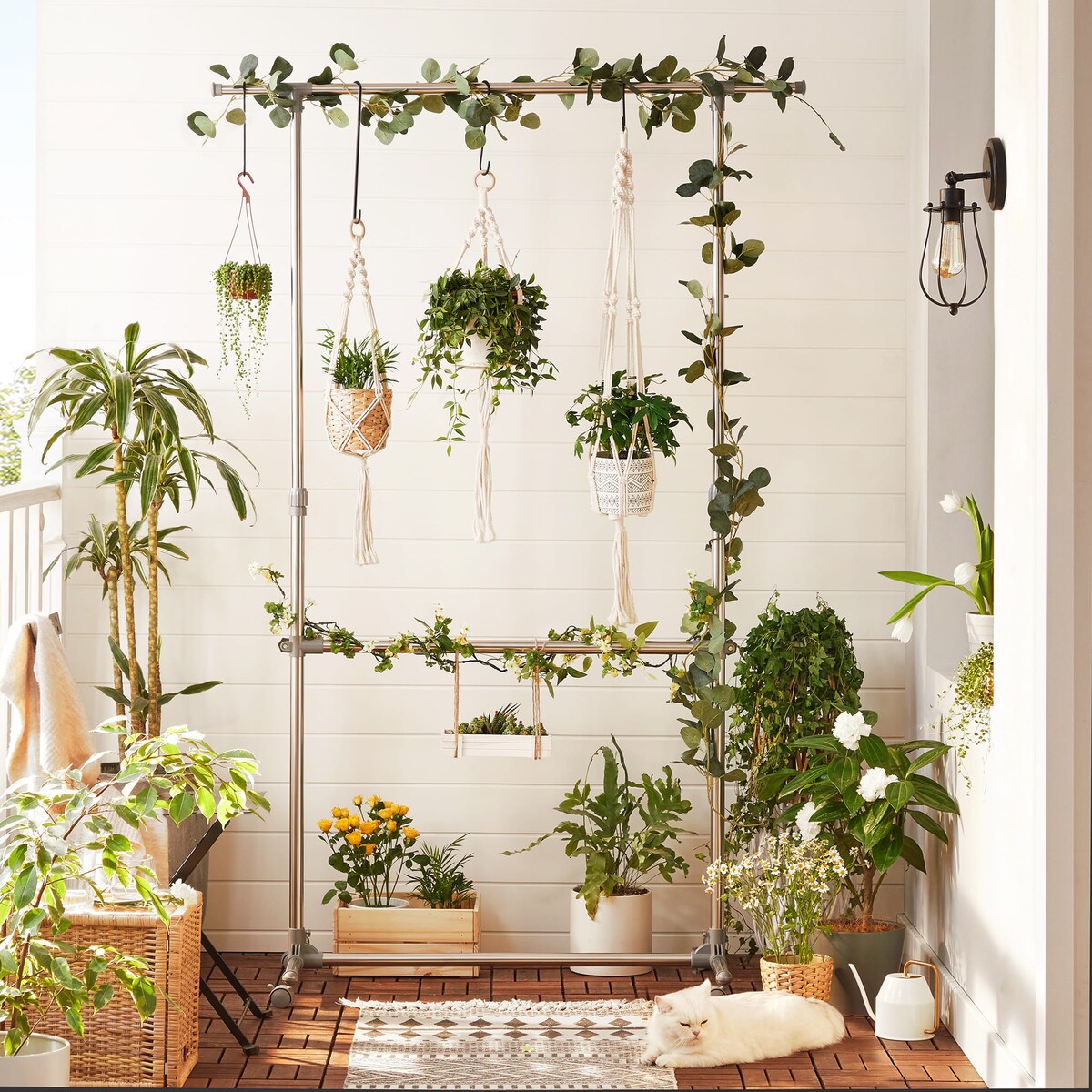 Wieszak Na Ubrania Na Kółkach Do Sypialni Pokoju Korytarza Szary