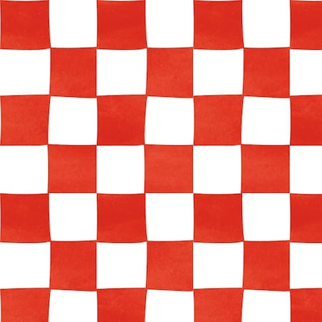 Poduszka świąteczna na krzesło - czerwona krata