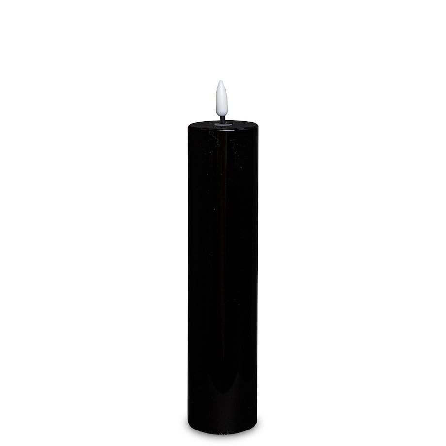 Świeca LED z tworzywa sztucznego Timer 24x5x5 cm MOMBATTI-3 czarna