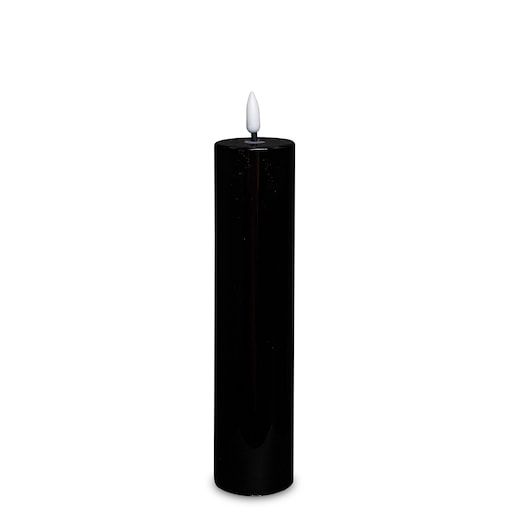 Świeca LED z tworzywa sztucznego Timer 24x5x5 cm MOMBATTI-3 czarna