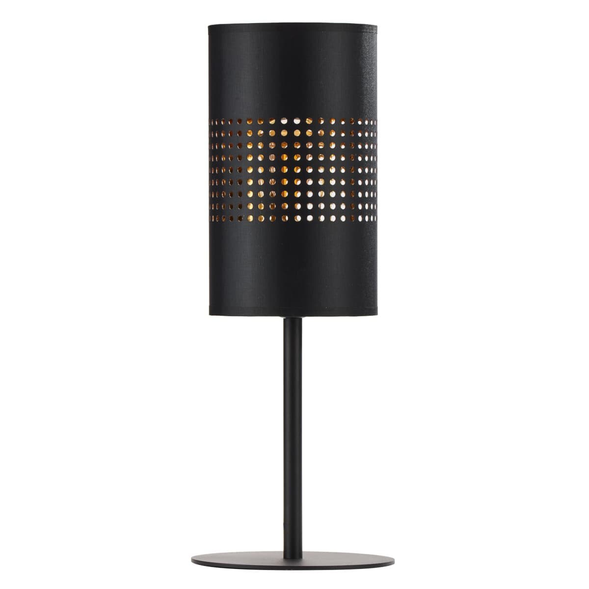 Stolikowa lampka ażurowa Bogart 5118 TK Lighting okrągła czarna