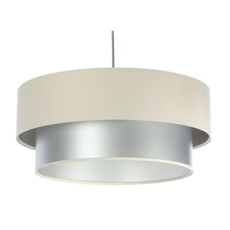 Lampa wisząca DOUBLE CREAM 50 kremowa/srebrna