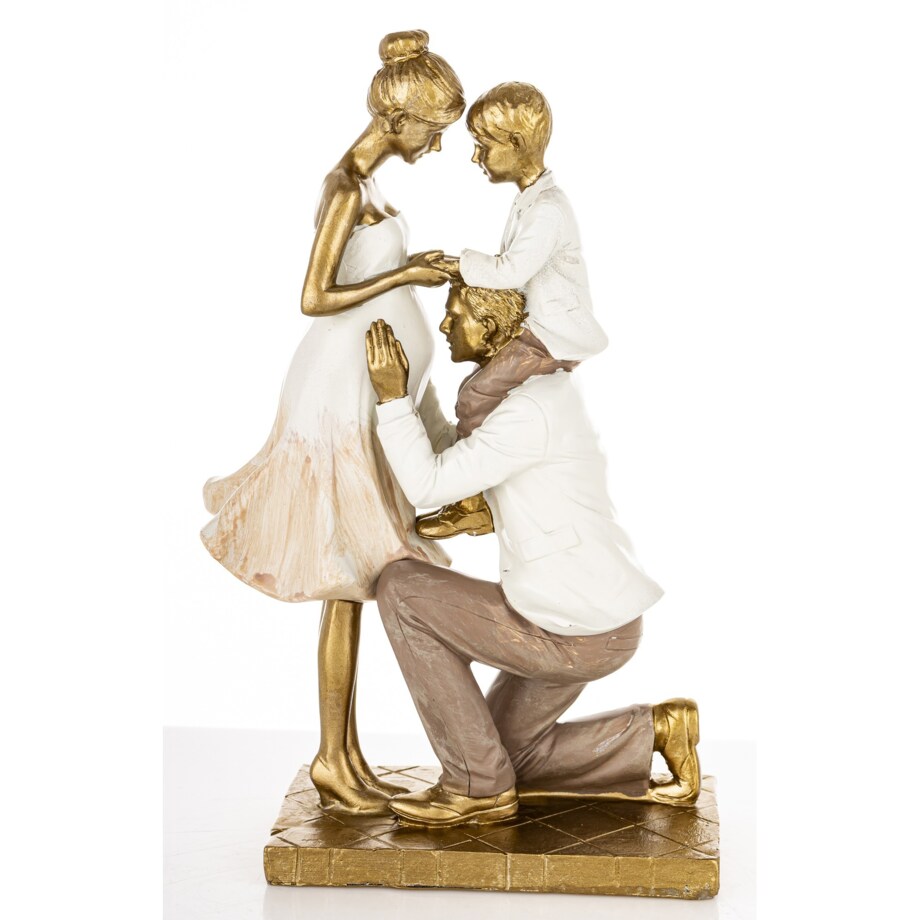 Dekoracja - Figurka młodzi rodzice 24x14x8 cm FAMILY