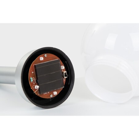 lampa solarna kula mleczna 15x44 cm