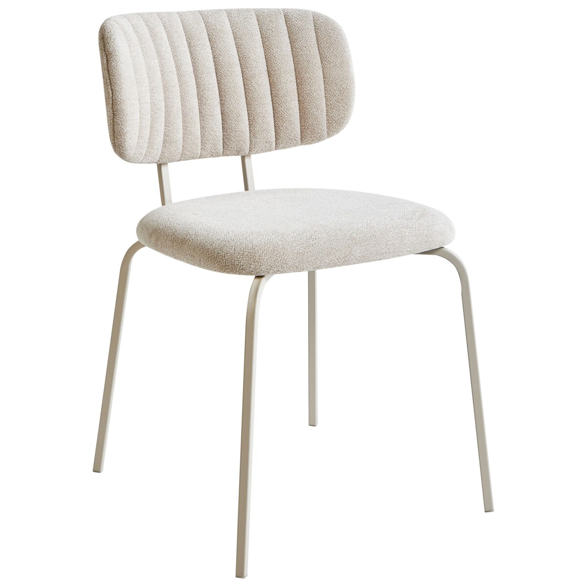 Zestaw 2 krzeseł do jadalni IRINS Szenil Jasnobeżowy