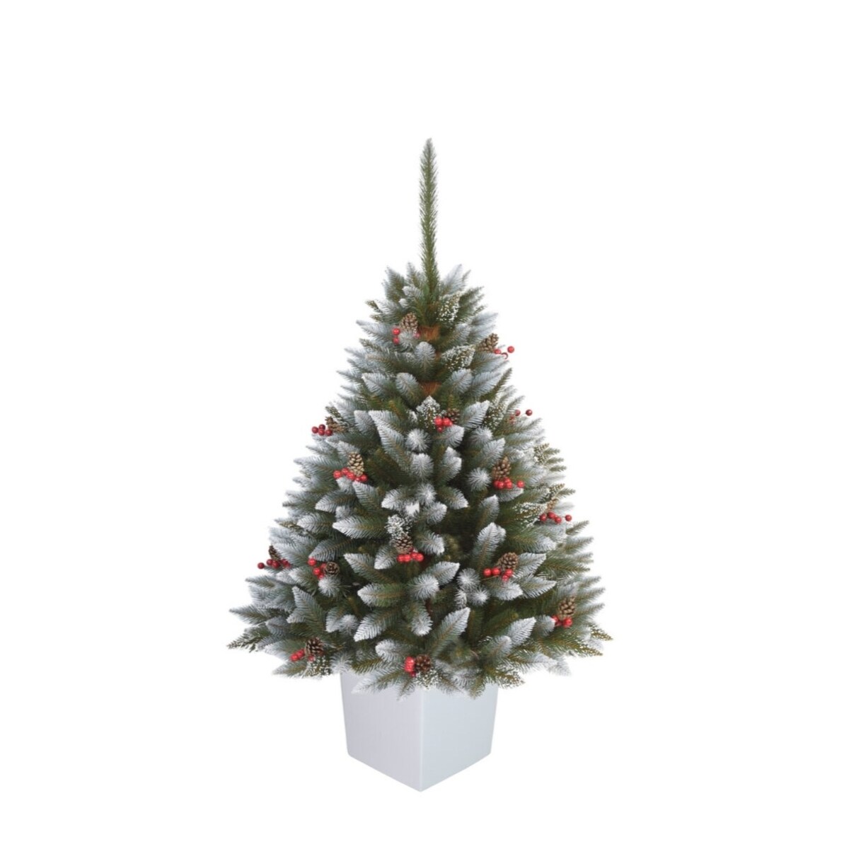 Choinka Premium Świerk Diamentowy Ilex w Kwadratowej Donicy 130 cm X-Choinka 7 kolorów donicy