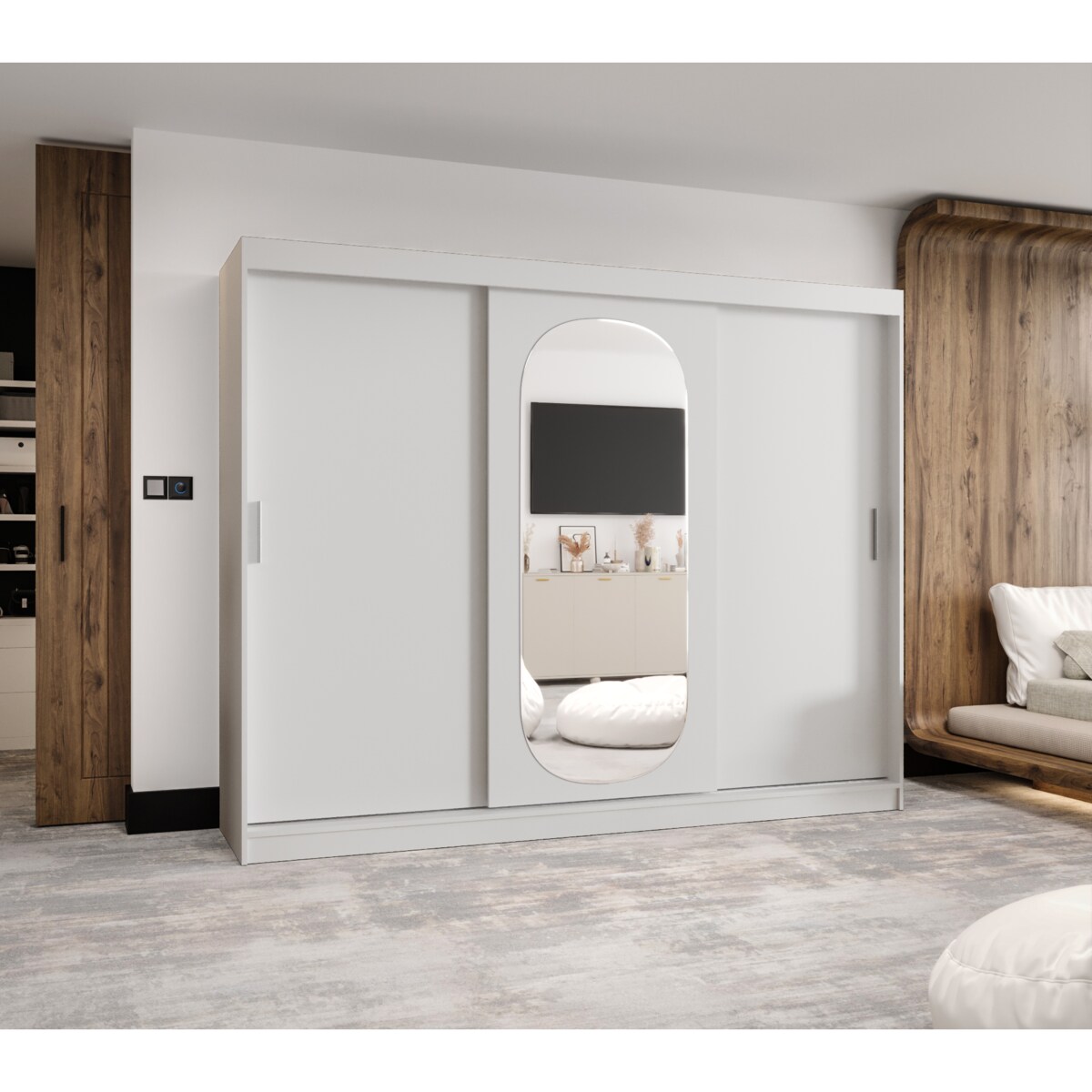 Szafa przesuwna ROYAL 250 biały