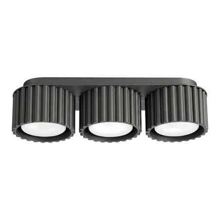 Plafon AURA 3 czarny Gx53