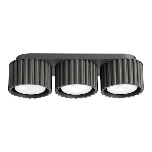 Plafon AURA 3 czarny Gx53