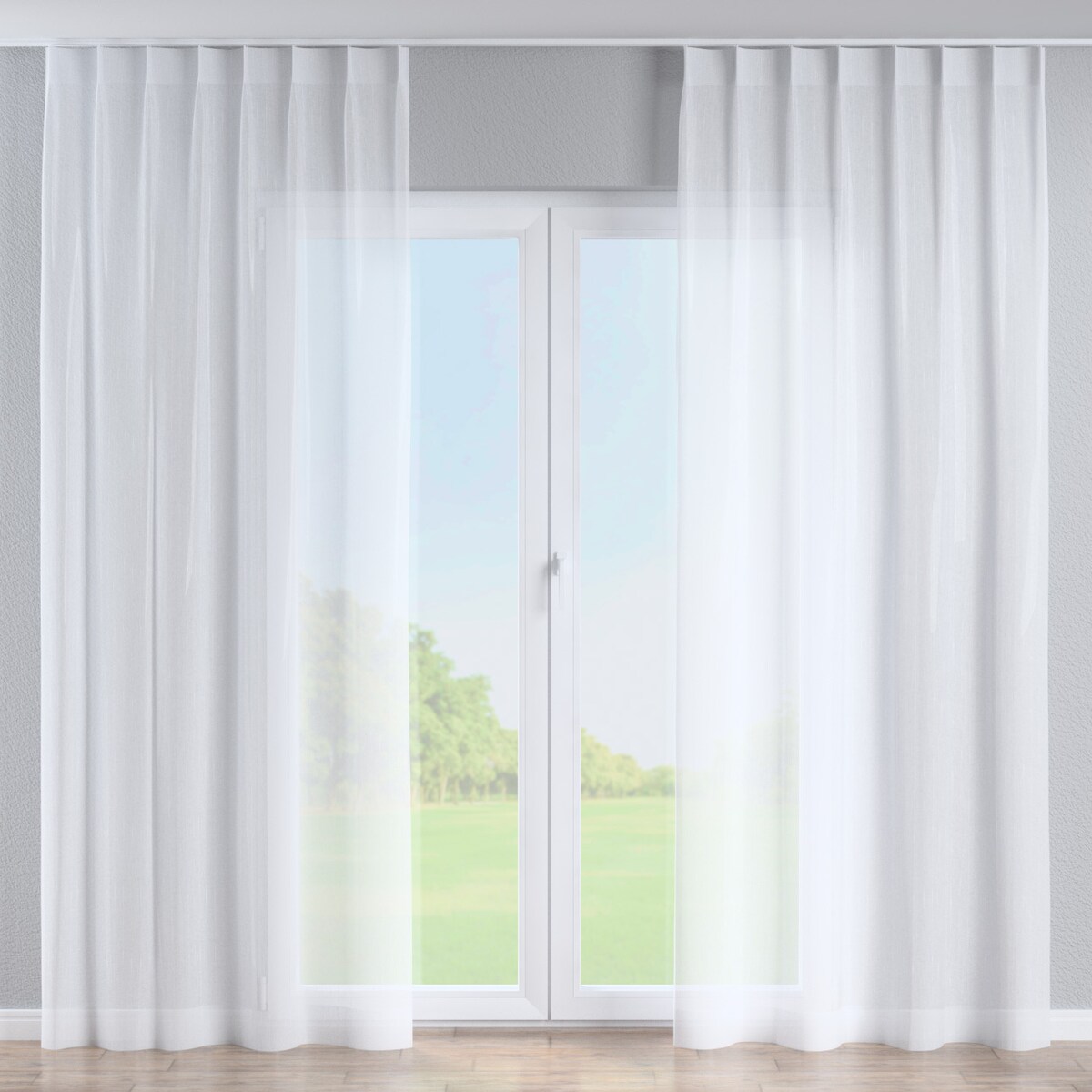 Zasłona na haczykach flex pojedynczych 130x260 kremowy