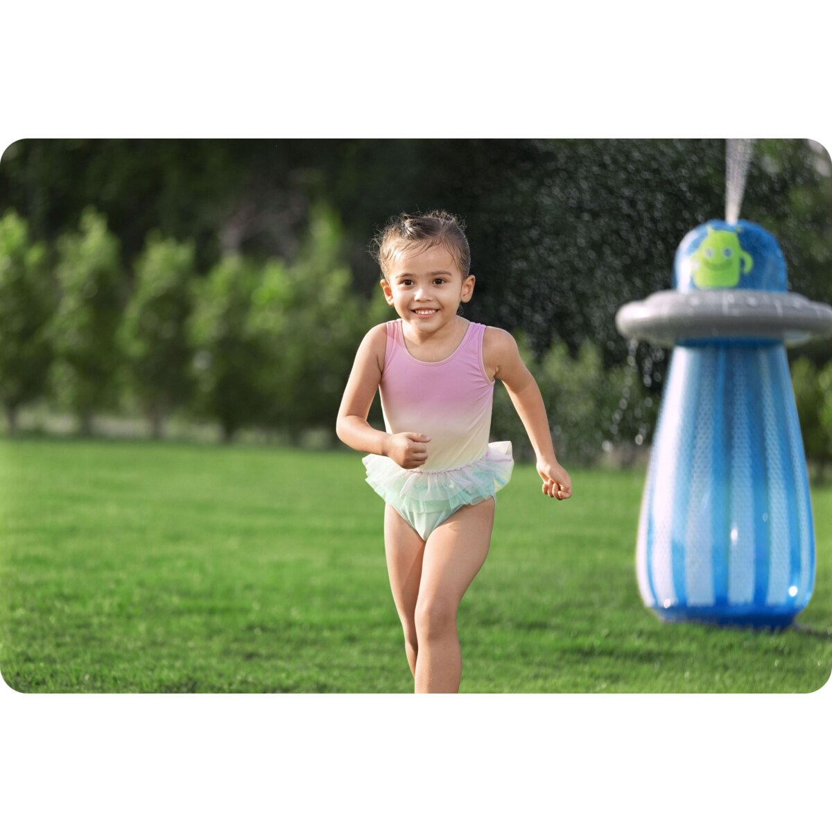 Duża fontanna dmuchana ogrodowa zraszacz UFO Bestway 52731