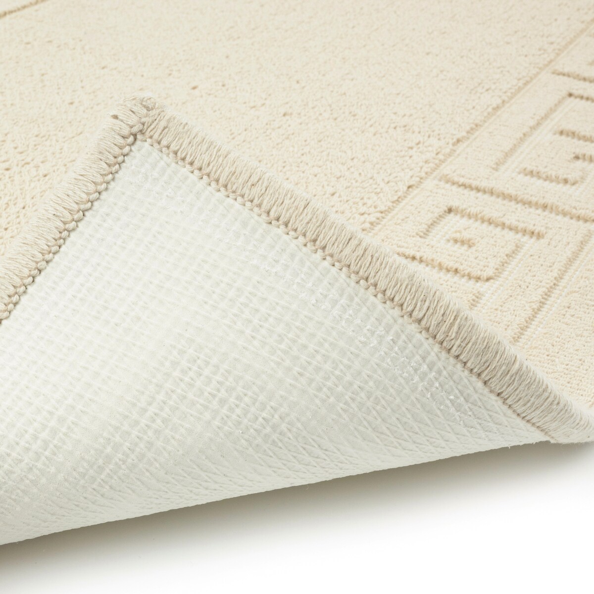 Dywanik łazienkowy Lino 50x80 cm bawełniany grecki beżowy