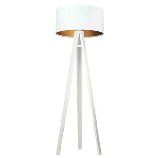 Lampa stojąca HOME 50 biała/złota/biała
