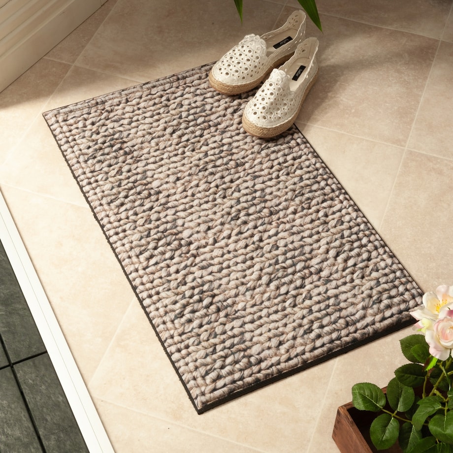 Wycieraczka wejściowa 45x75cm Lima Mat Chunky Knit Beżowy