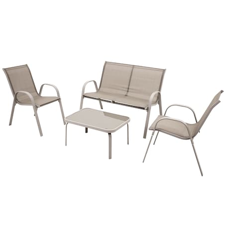 Zestaw meble ogrodowe 2 x krzesło sofa stolik komplet ogrodowy