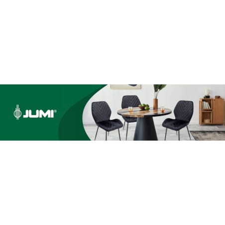 4 X Krzesło Do Jadalni Kuchni Stołu Zestaw Komplet Lara Czarne