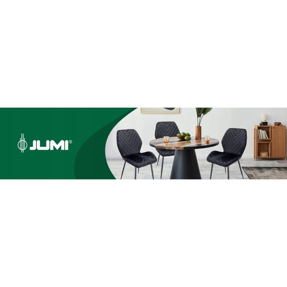 4 X Krzesło Do Jadalni Kuchni Stołu Zestaw Komplet Lara Czarne