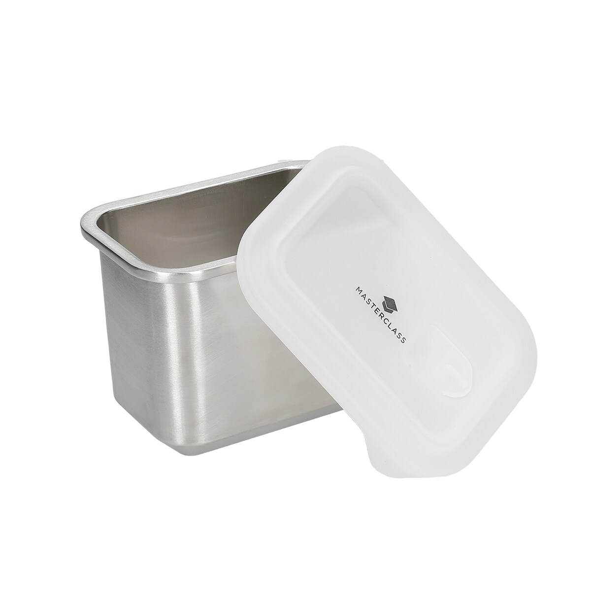 Pojemnik kuchenny ze stali nierdzewnej z pokrywką 1L / MasterClass