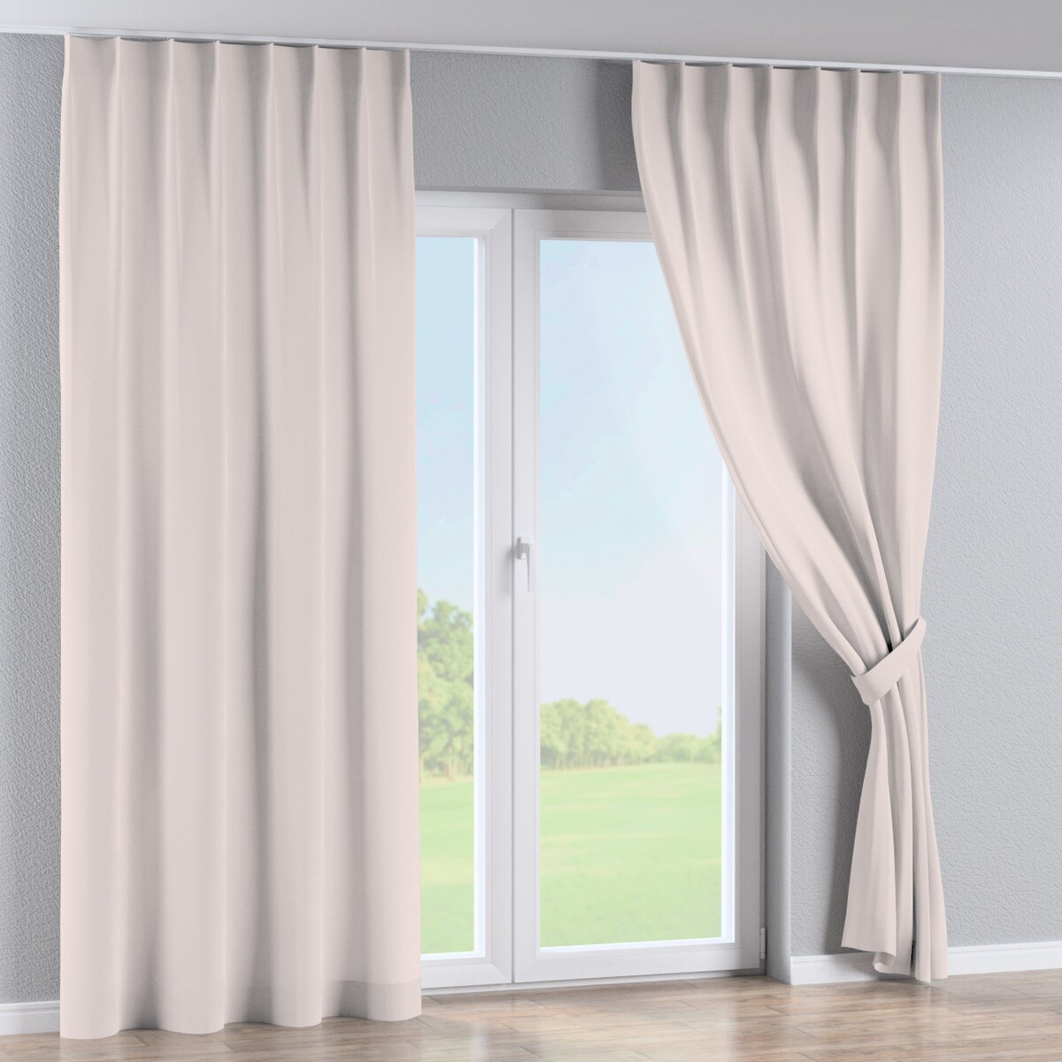 Zasłona na haczykach flex pojedynczych 130x245 ecru