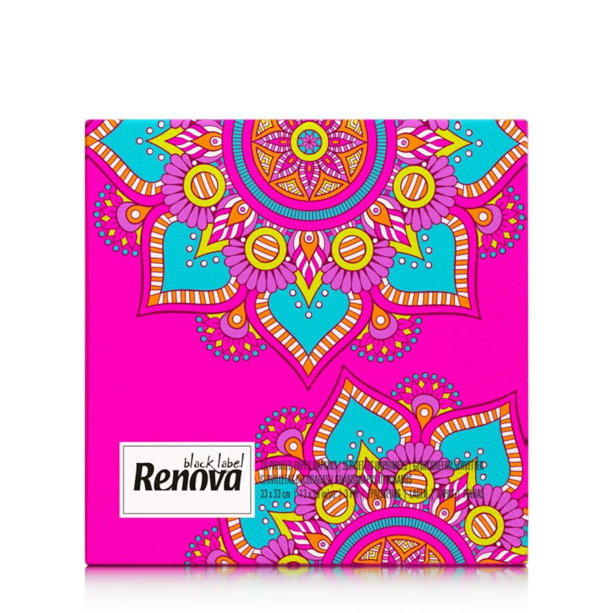 Serwetki stołowe Renova Mandala różowe 20 szt