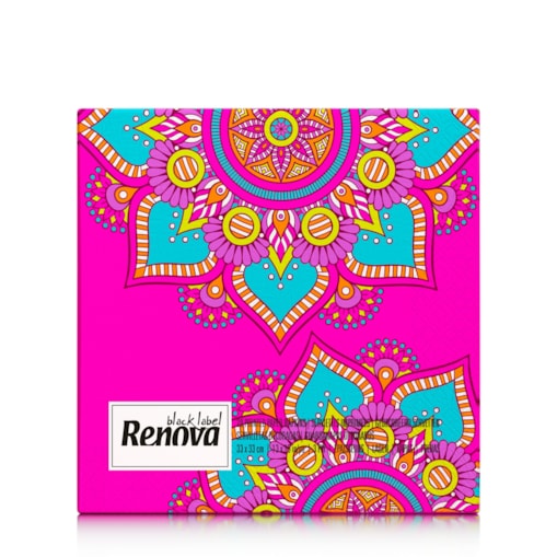 Serwetki stołowe Renova Mandala różowe 20 szt