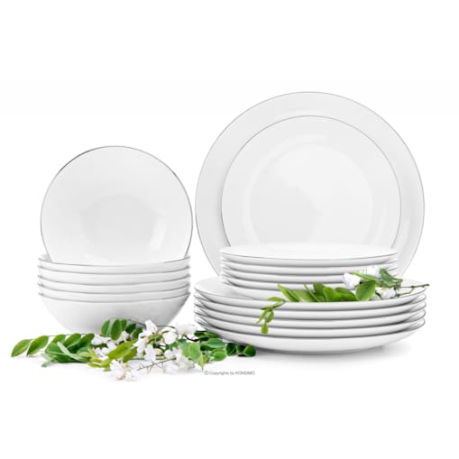 Zestaw obiadowy 6os. (18el.) BOSS PLATYNOWA LINIA