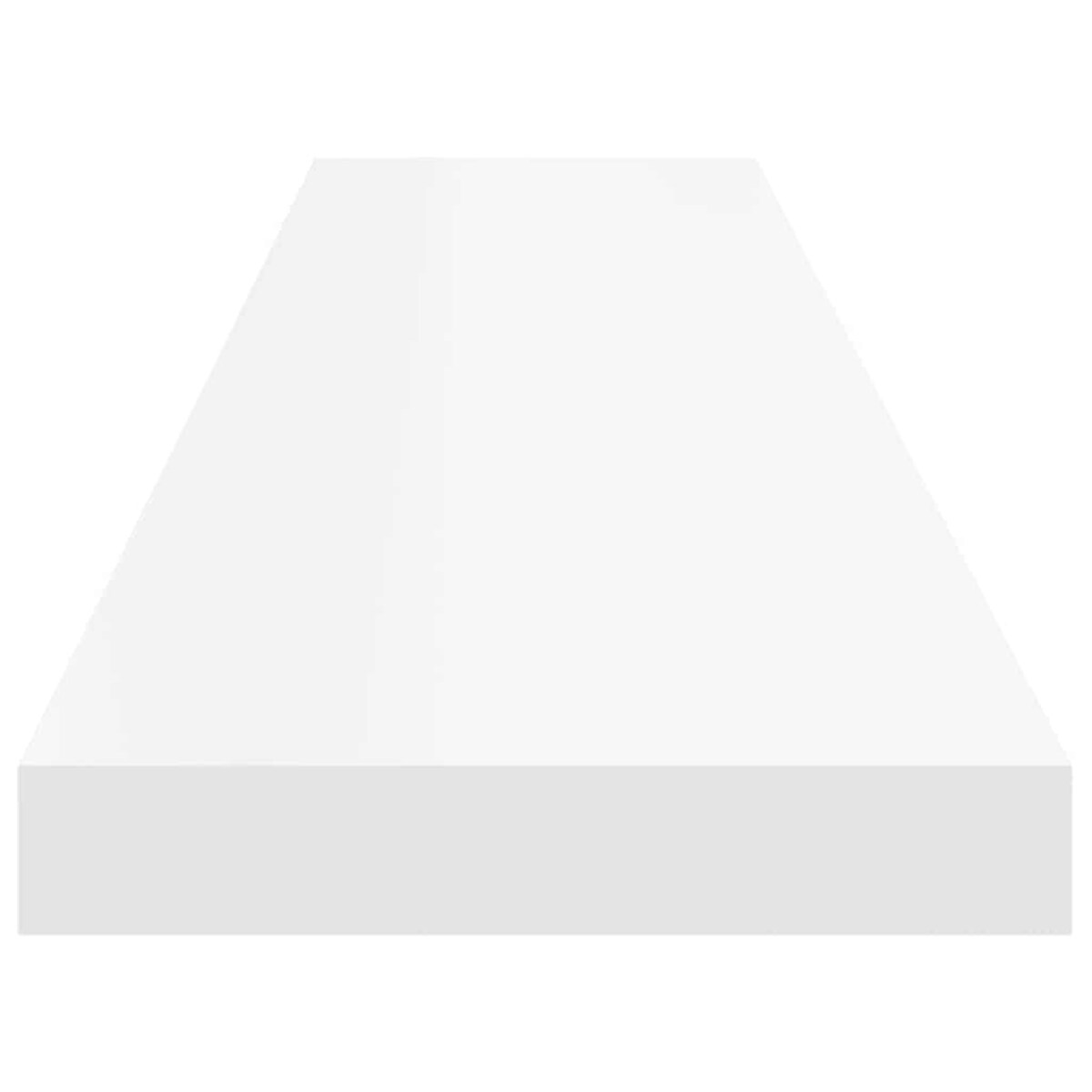 vidaXL Półki ścienne 2 szt., białe, 120x23,5x3,8 cm, MDF