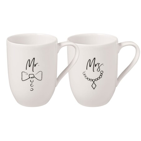 Kubki Mrs & Mr zestaw 2 szt Statement, 290 ml, Villeroy & Boch