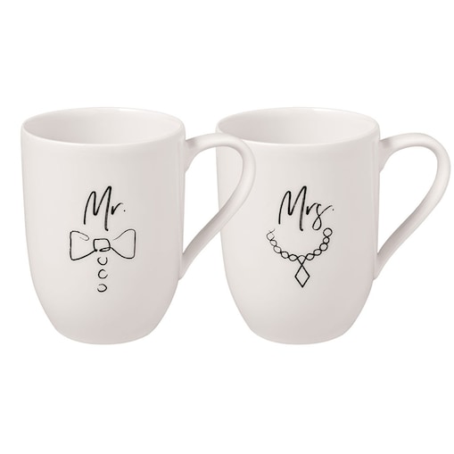 Kubki Mrs & Mr zestaw 2 szt Statement, 290 ml, Villeroy & Boch