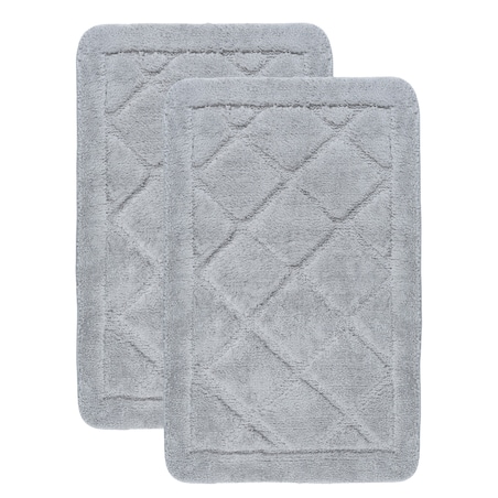 Zestaw 2szt Dywanik łazienkowy Soft 40x60 cm antypoślizgowy szary