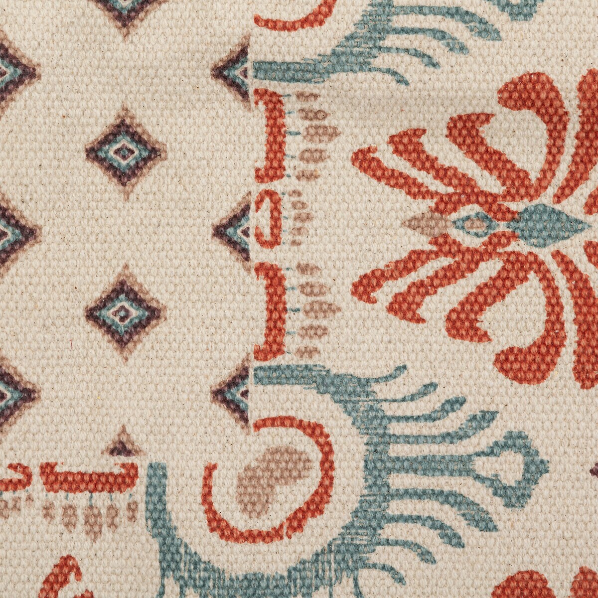 Bawełniany dywan z frędzlami IKAT, 120 x 170 cm