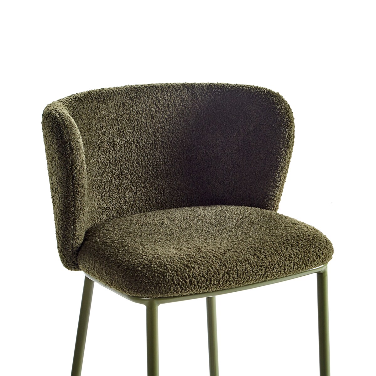 Zestaw 2 krzeseł barowych MINA Zielony