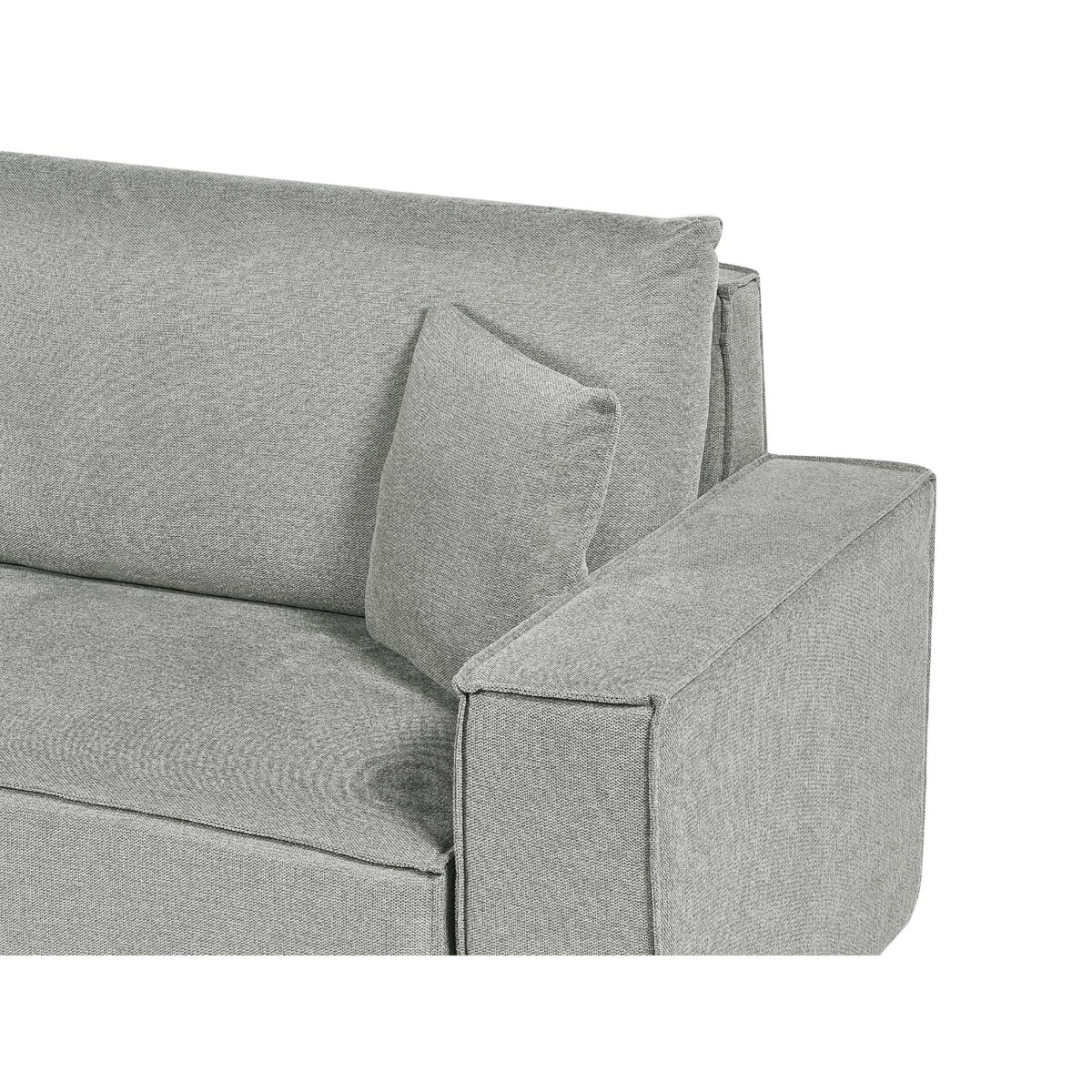 Narożnik prawostronny rozkładany z pojemnikiem szary KARILA