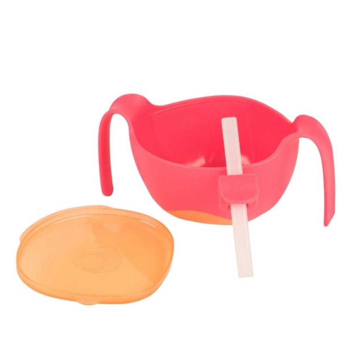 Miseczka ze słomką dla dziecka, Strawberry Shake, b.box