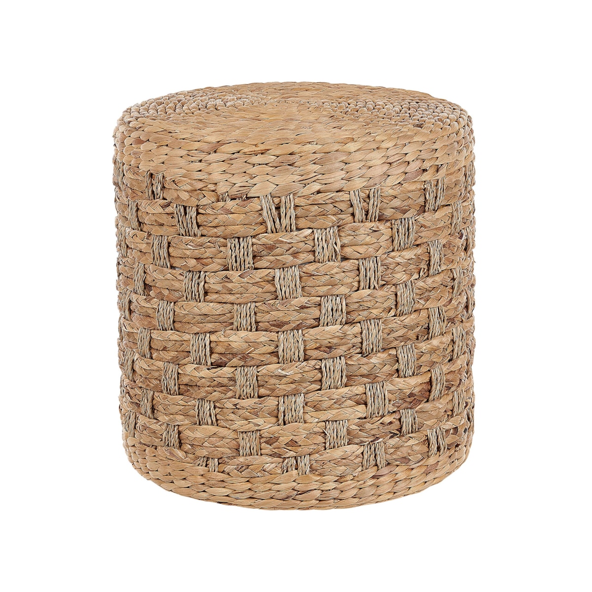 Puf pleciony ⌀ 40 cm naturalny BASSLET