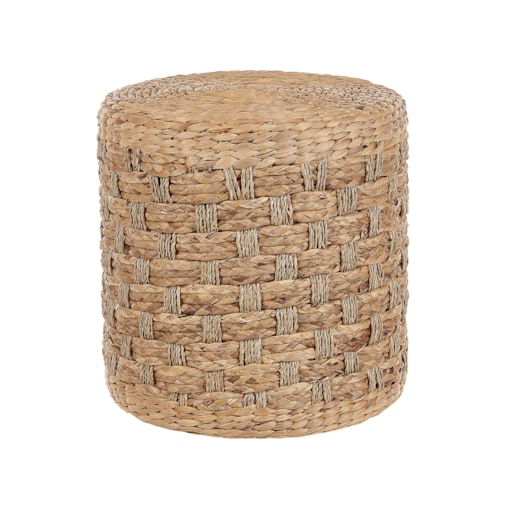 Puf pleciony ⌀ 40 cm naturalny BASSLET