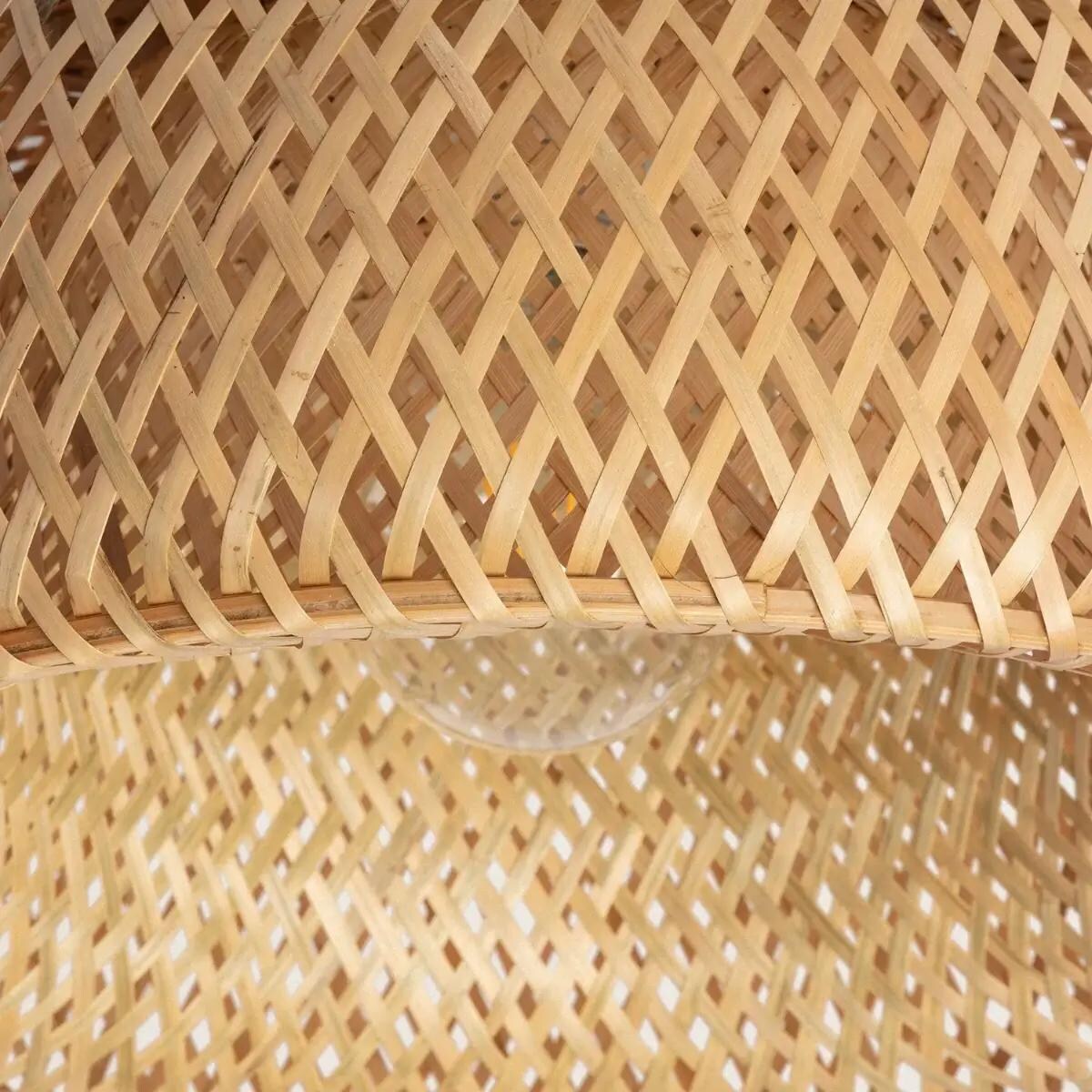 Pleciona lampa sufitowa Boho ABR-PL-BH-E27 Abruzzo bambus brąz