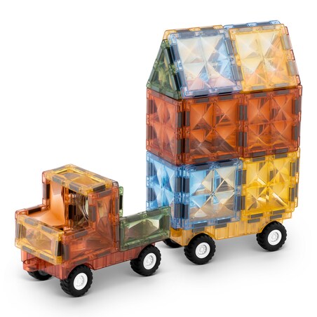 Klocki magnetyczne edukacyjne konstrukcyjne auto 3d Ricokids