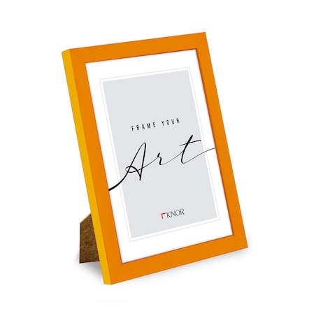 Ramka pomarańczowa, 13x18 cm, ramka na zdjęcie, Knor - pomarańczowe ramki do zdjęć i plakatów, ramki dla dzieci, neon