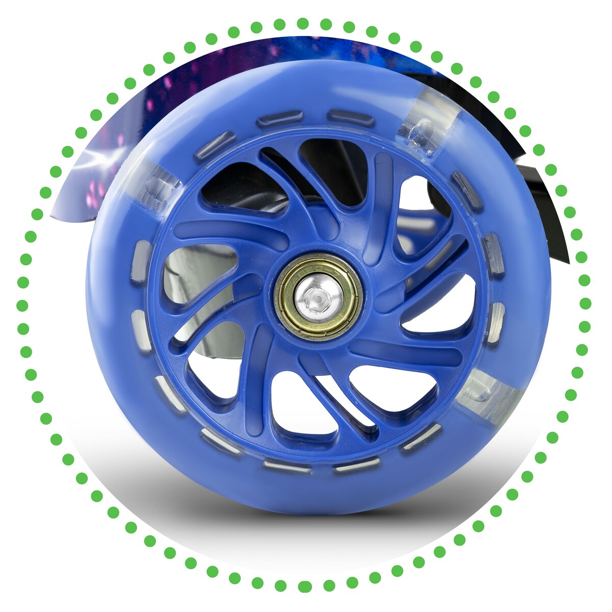 Hulajnoga trójkołowa dla dzieci Ricokids Piko czarno-niebieska