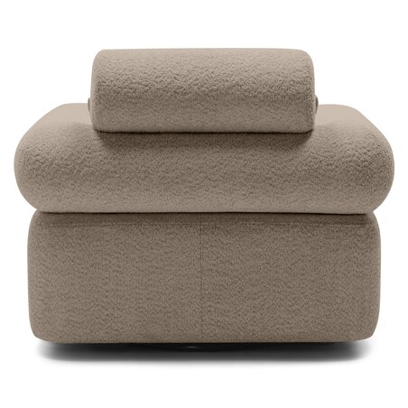 Fotel obrotowy 78x97x80 cm MOGEN jasnobrązowy