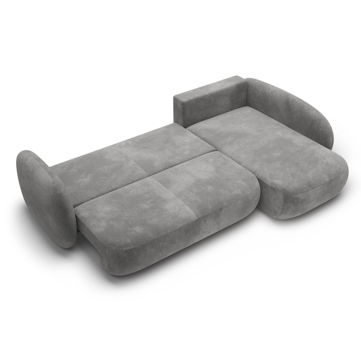 Nowoczesny Narożnik rozkładany OLIVIO II, prawy, ciemno-szary