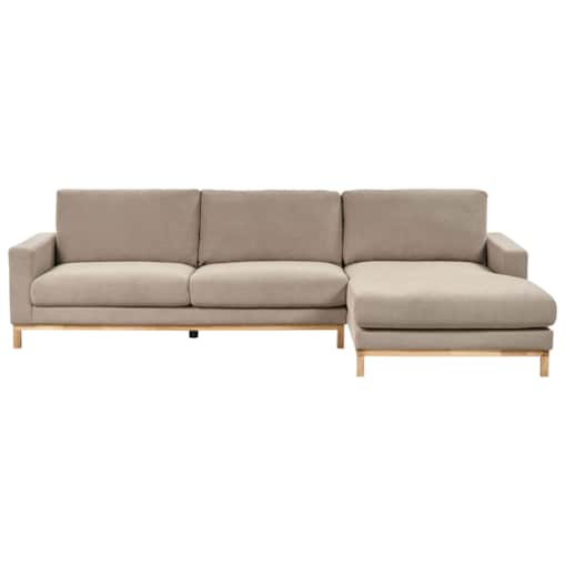 Narożnik dla 4 osób SIGGARD Beżowoszary Lewostronny
